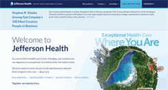 Desktop Screenshot of jeffersonhealth.org