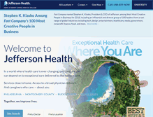 Tablet Screenshot of jeffersonhealth.org